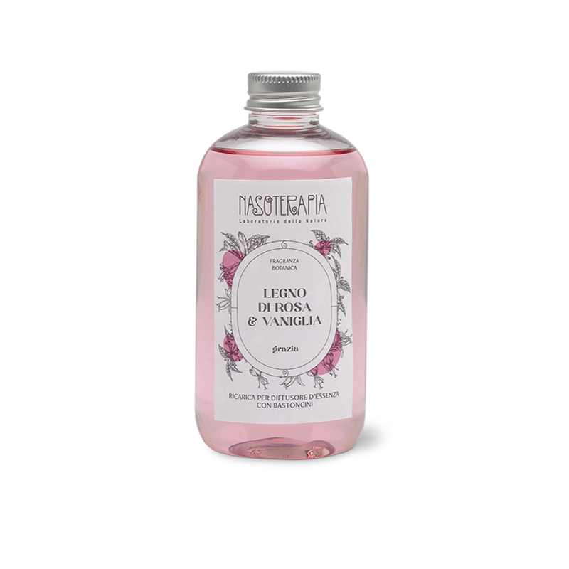 Nasoterapia - Legno di Rosa e Vaniglia Ricarica per diffusore a bastoncini 