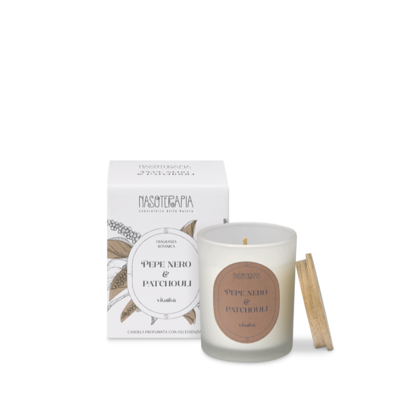 Nasoterapia - Pepe nero e Patchouly Candela profumata