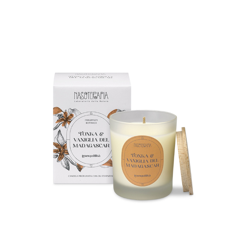 Nasoterapia - Tonka e Vaniglia del Madagascar Candela profumata