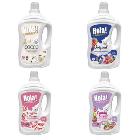 HOLA' LAVATRICE 54 LAVAGGI 2,9 LT (Confezione da 8 pezzi) 
