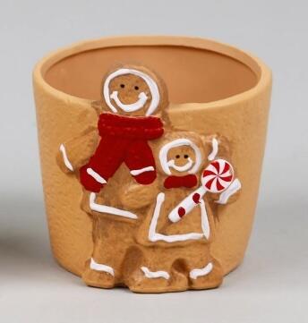 PORTAVASO TERRACOTTA PER VASO 12 CON PAN DI ZENZERO