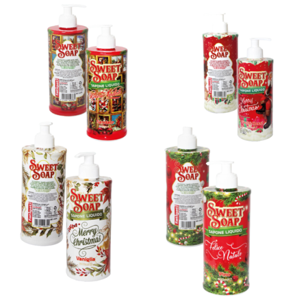FATIGATI SAPONE MANI SWEET NATALE 500 ML (Confezione da 12 pezzi) 
