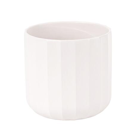 VASO SFACCETTATO D18,5 H18 BIANCO