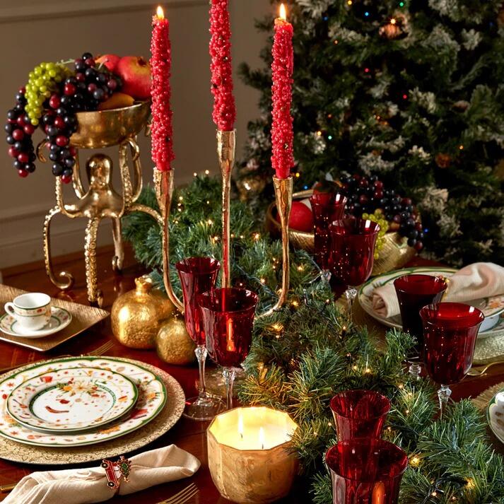Fade - Natale 2025 Set 2 Candele Bacche Rosse – Eleganza Sottile per le Feste