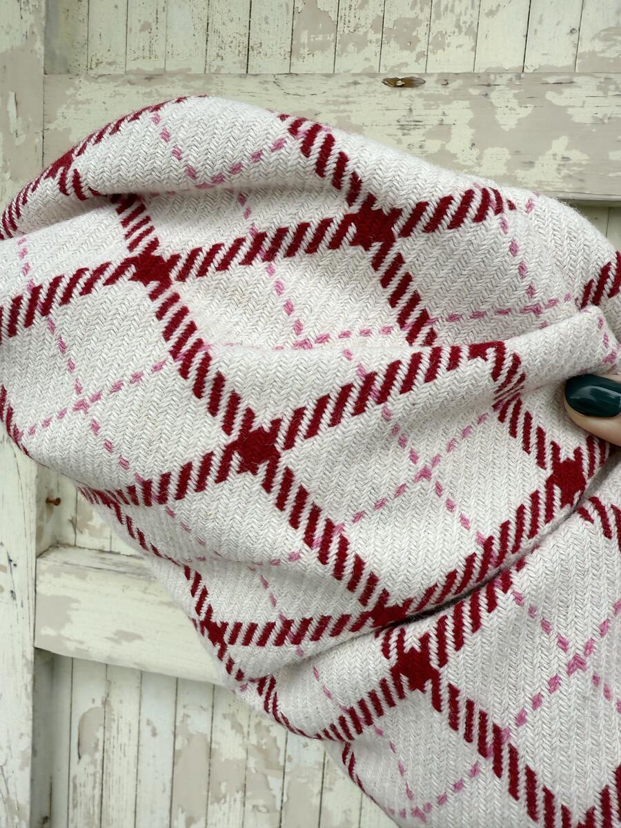 Soft bag quadri rossi