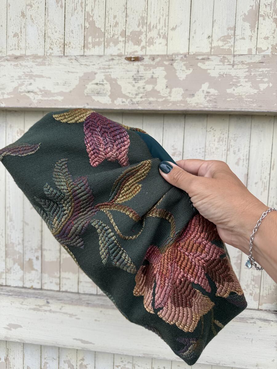 Soft bag fiori sul verde