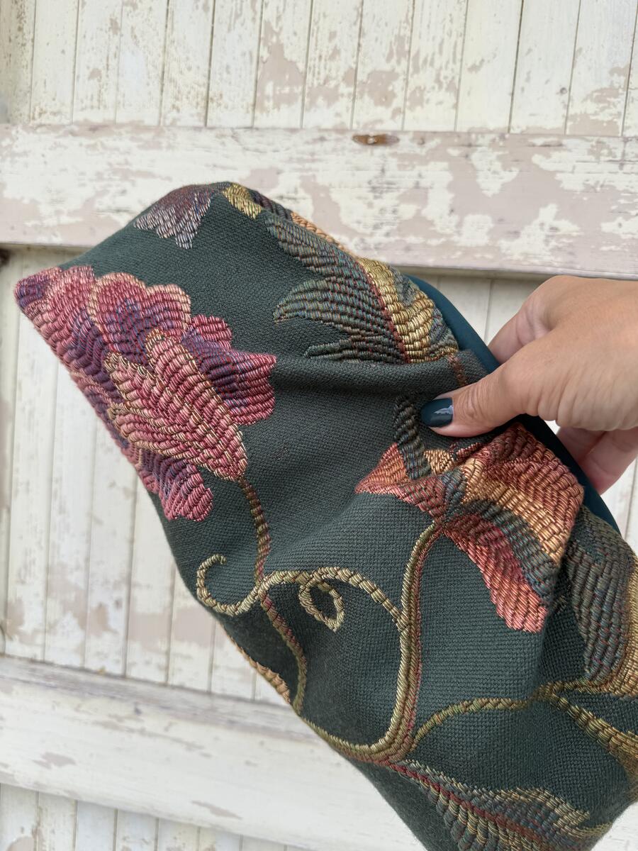Soft bag fiori sul verde