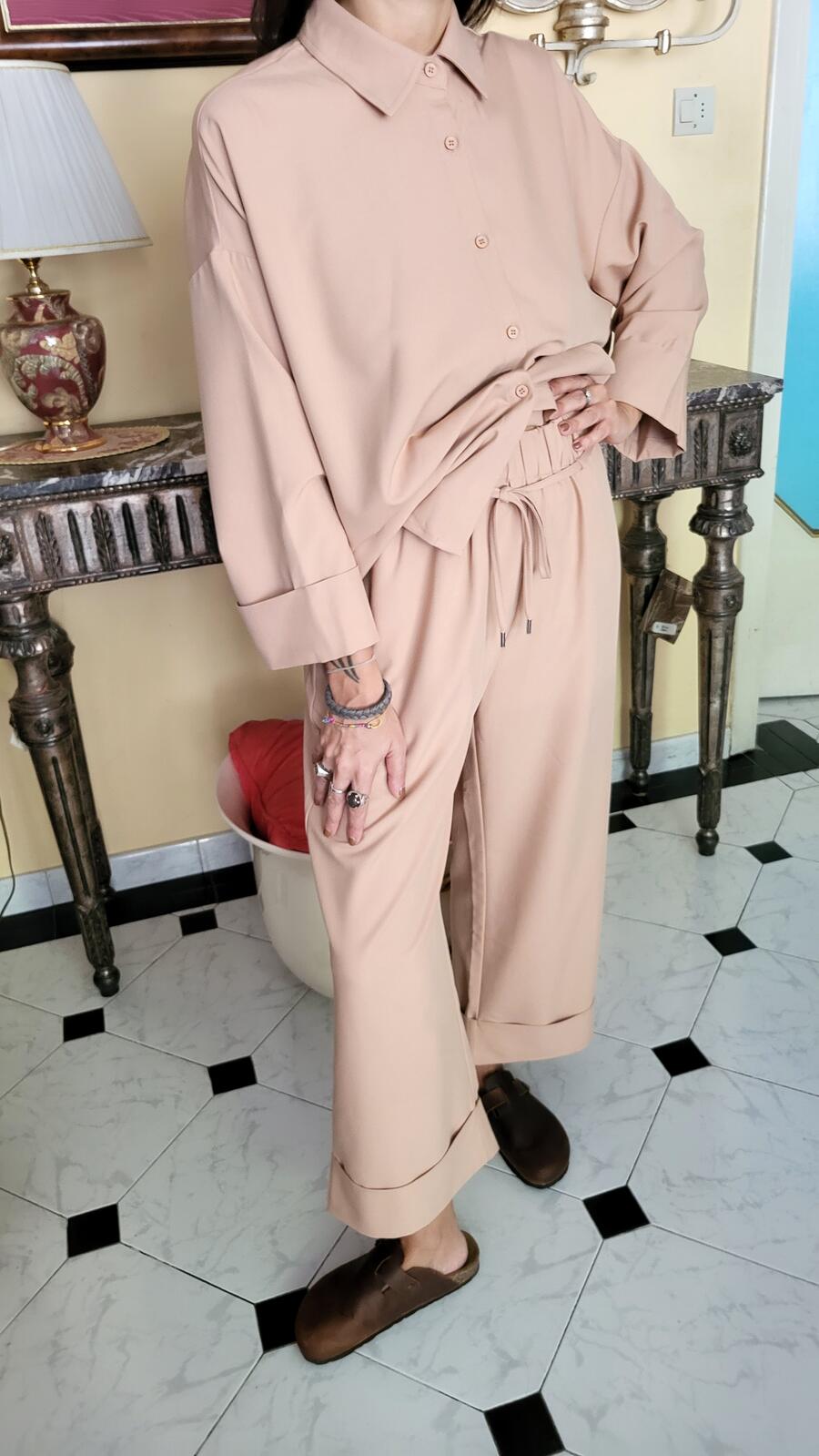 Pantalone Rosa Cipria 