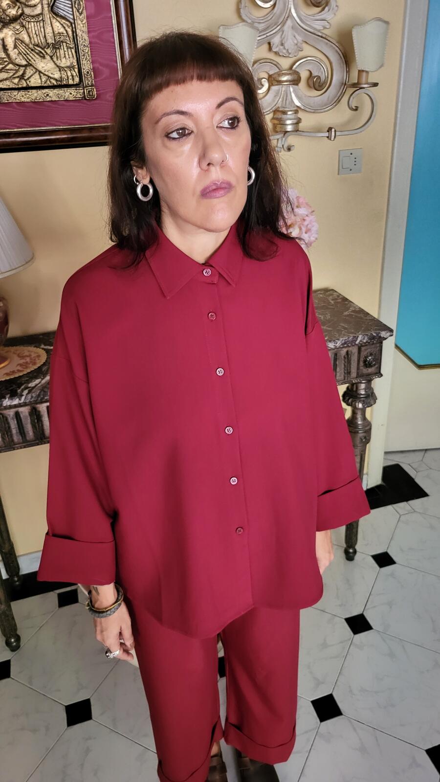 Camicia Bordeaux 