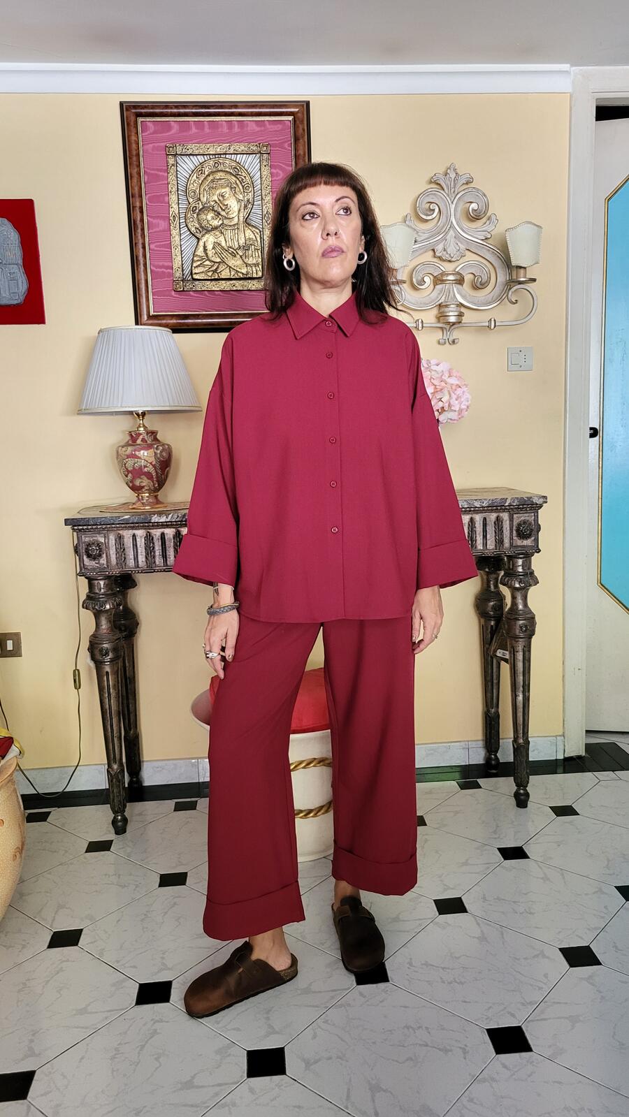 Camicia Bordeaux 