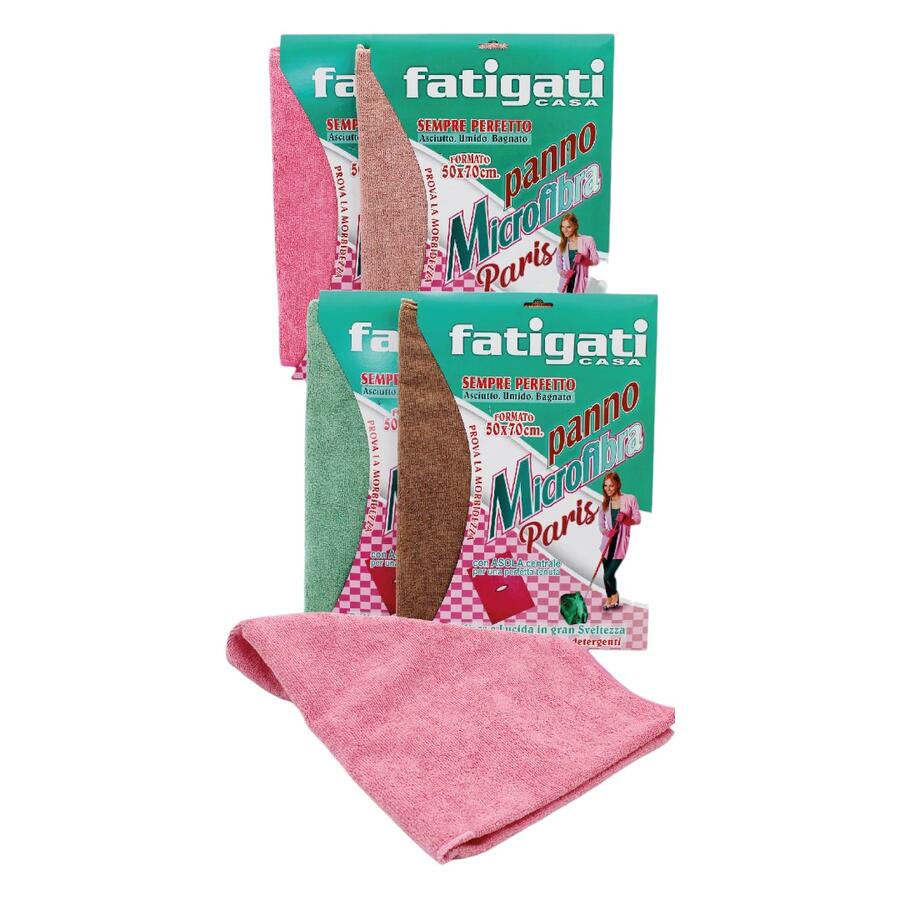 FATIGATI PANNO IN MICROFIBRA PAVIMENTI PARIS 50X70 (Confezione da 6 pezzi) 