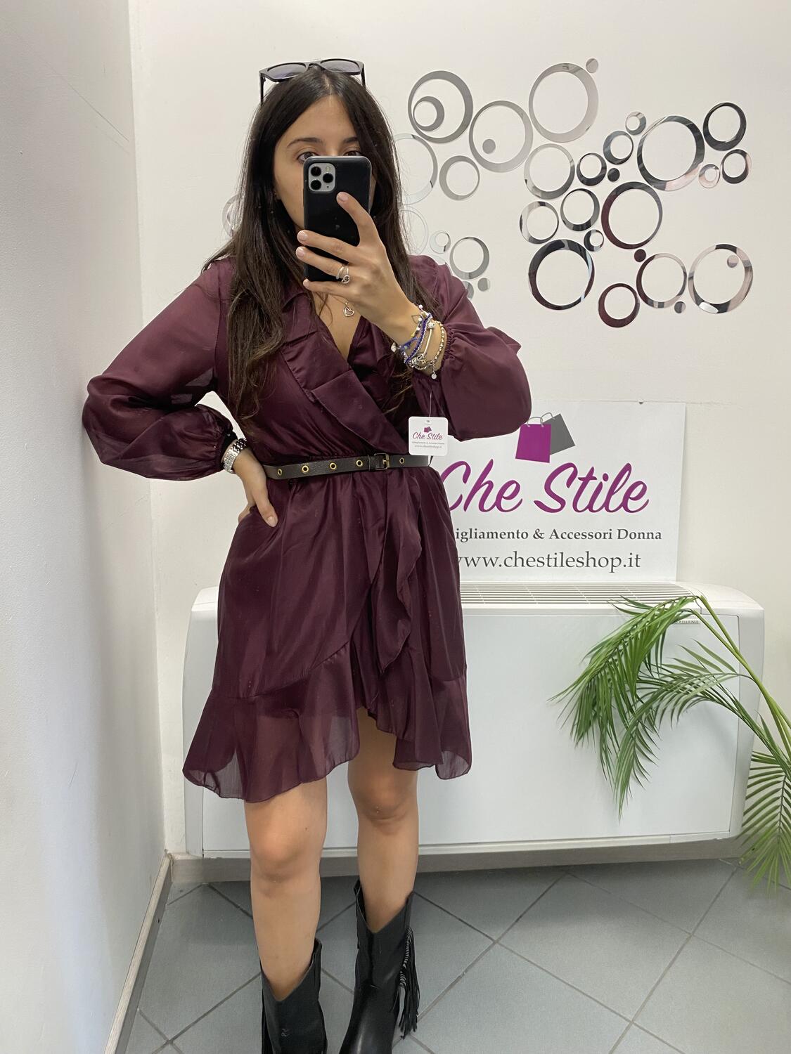 NOVITÀ Abito in tencel con cinturina