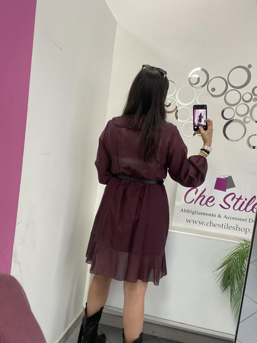 NOVITÀ Abito in tencel con cinturina