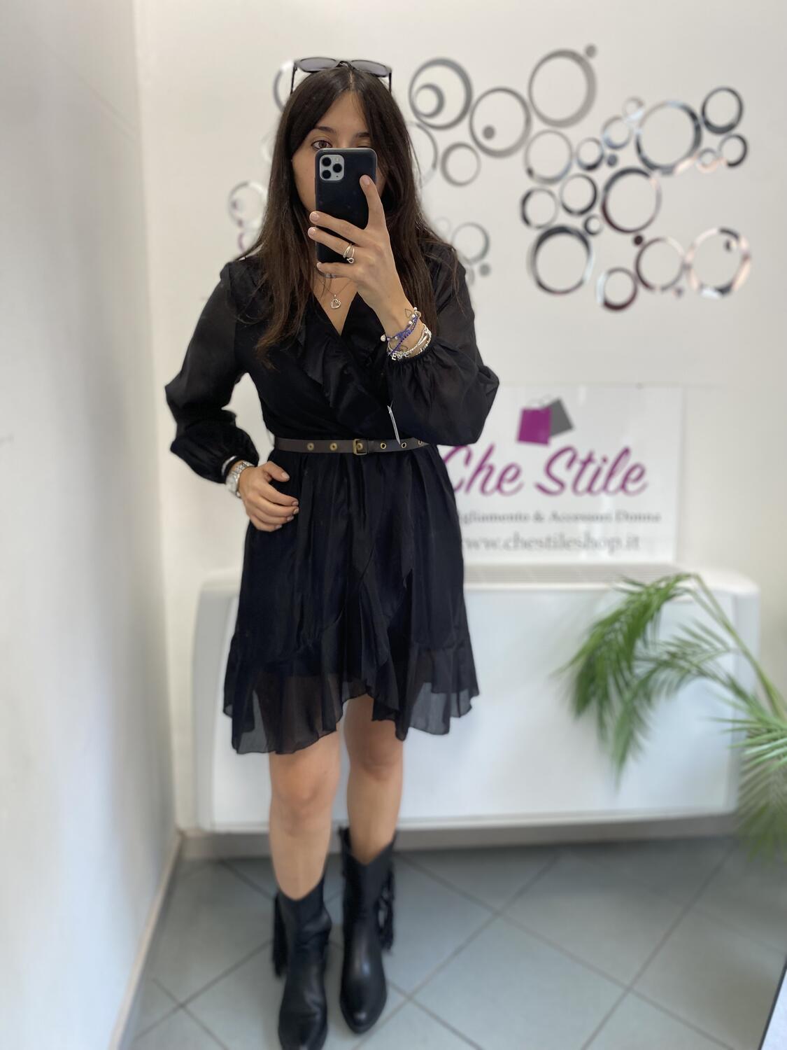 NOVITÀ Abito in tencel con cinturina