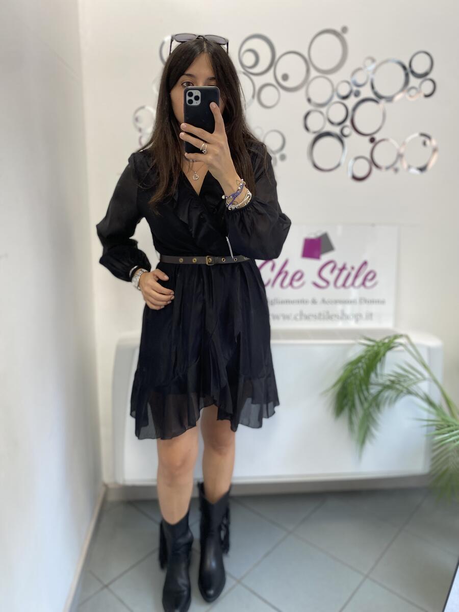 NOVITÀ Abito in tencel con cinturina