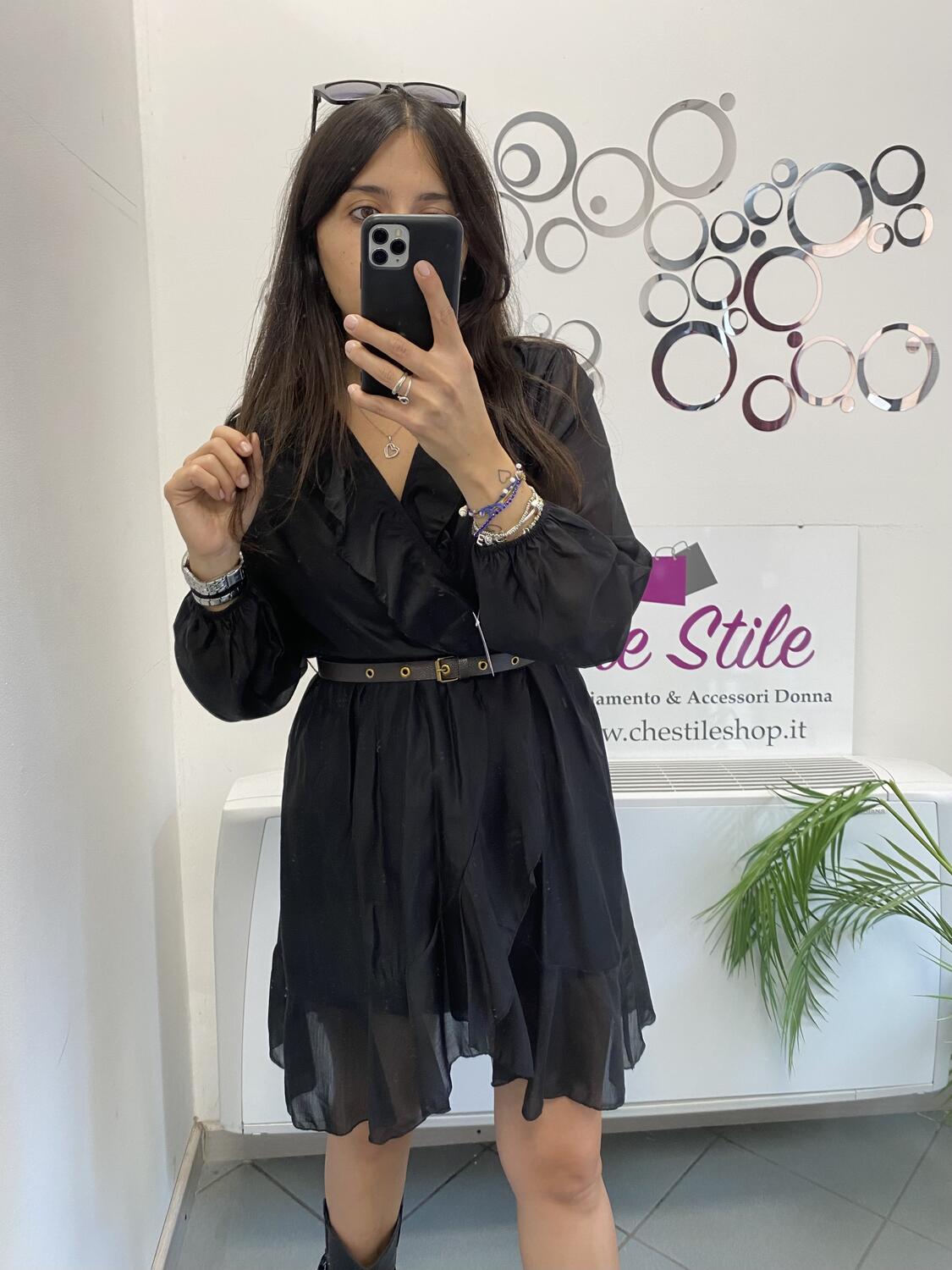 NOVITÀ Abito in tencel con cinturina