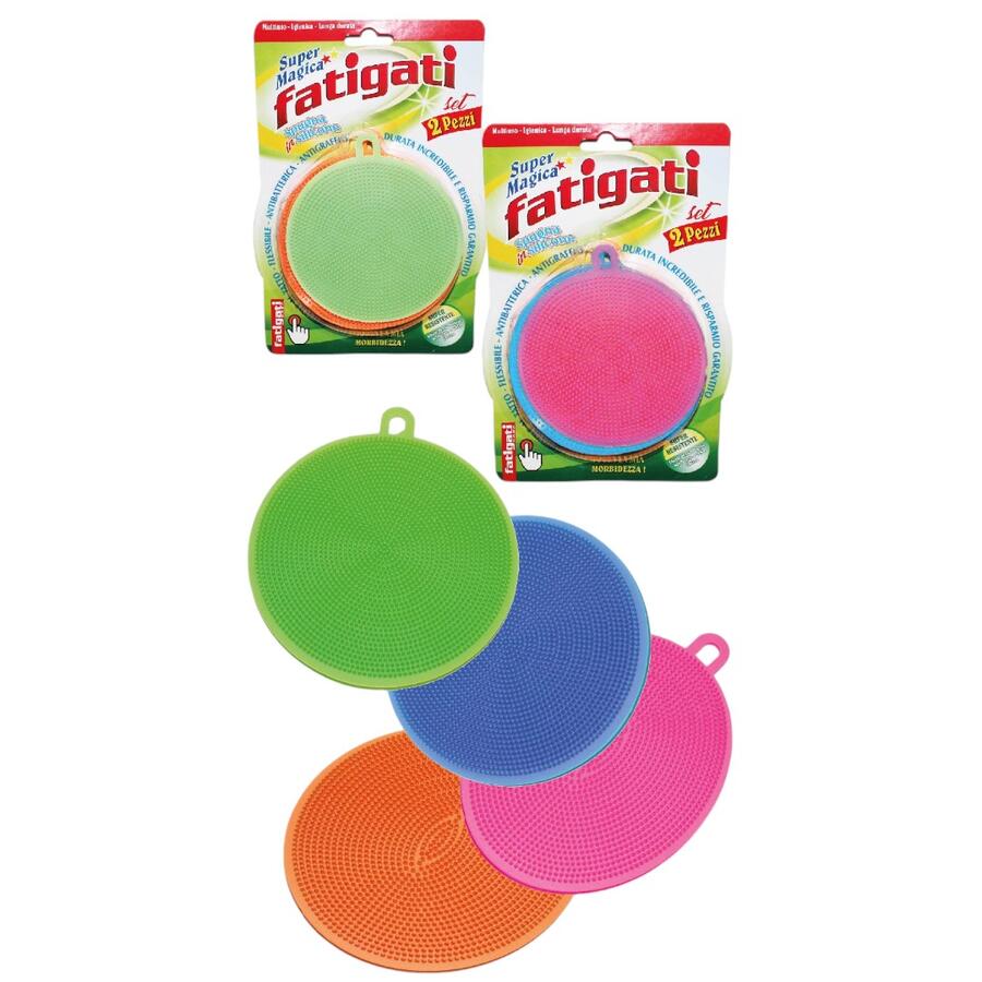 FATIGATI SPUGNA SUPER MAGICA 2 PEZZI (Confezione da 12 pezzi) 