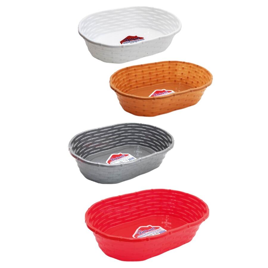 FATIGATI CESTINO OVALE DOLLY IN PLASTICA 20X29 (Confezione da 12 pezzi) 