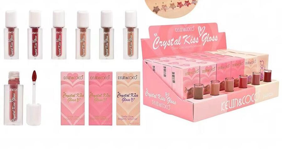 KEVIN & COCO CRYSTAL KISS GLOSS
 [Confezione da 24 pezzi]