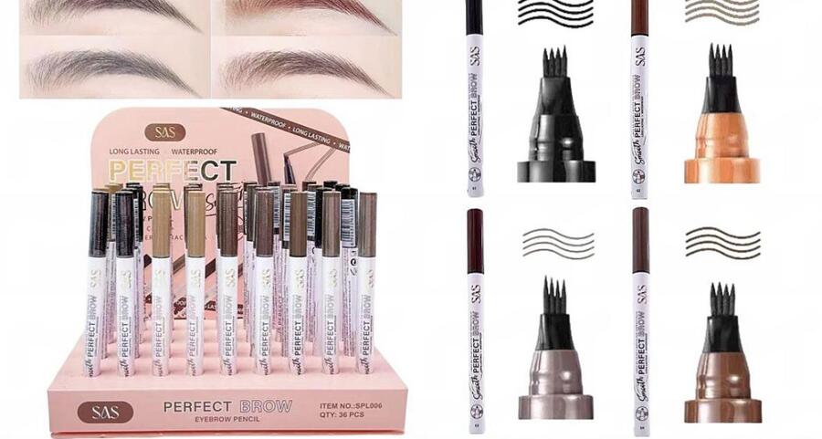 SAS PERFECT BROWN EYEBROWN PENCIL
 [Confezione da 36 pezzi]