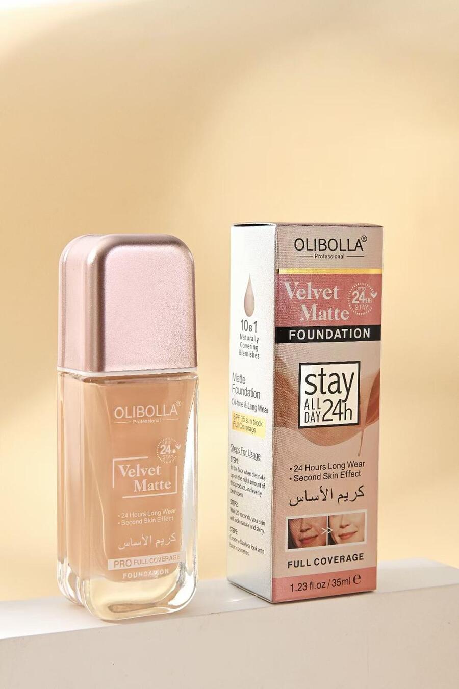 OLIBOLLA VELVET MATTE FONDOTINTA
 [Confezione da 12 pezzi]