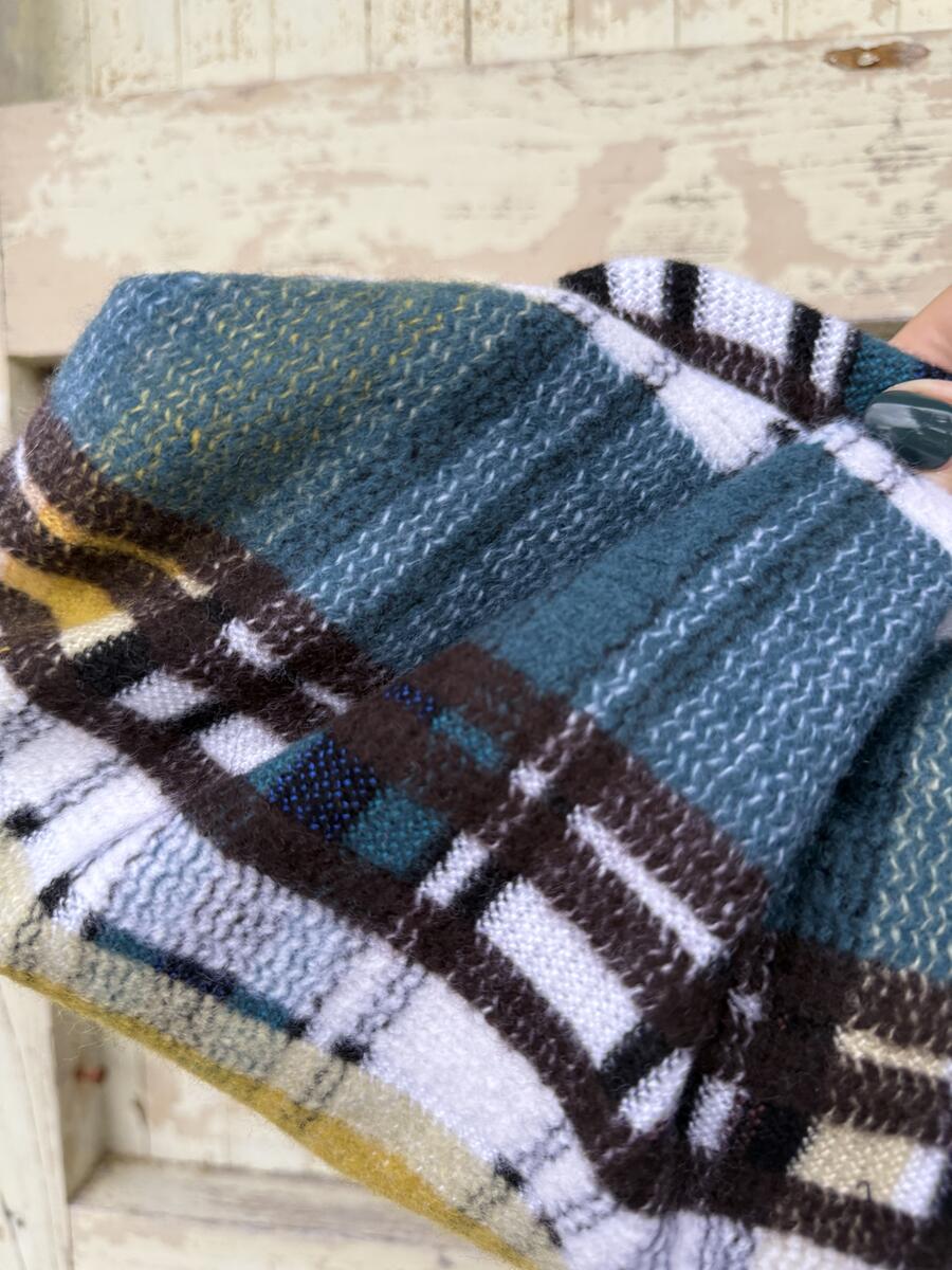 Soft bag righe e quadri multicolori 