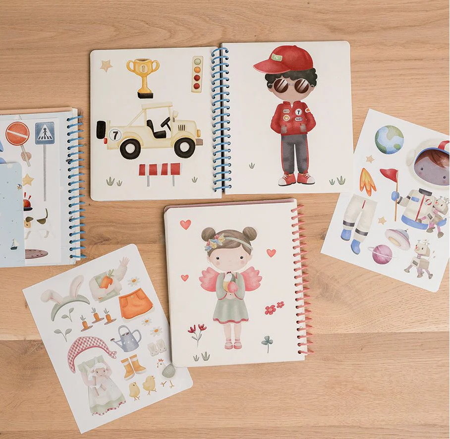 Libro Dress me up con stickers - Jim & Friends