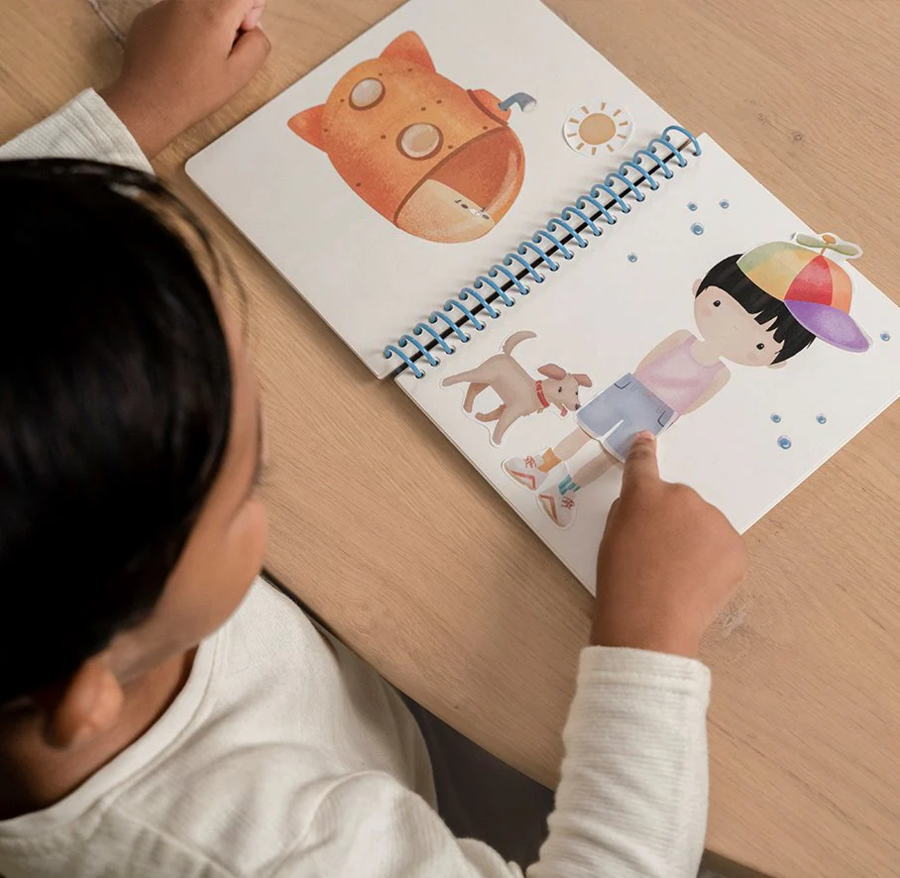 Libro Dress me up con stickers - Jim & Friends