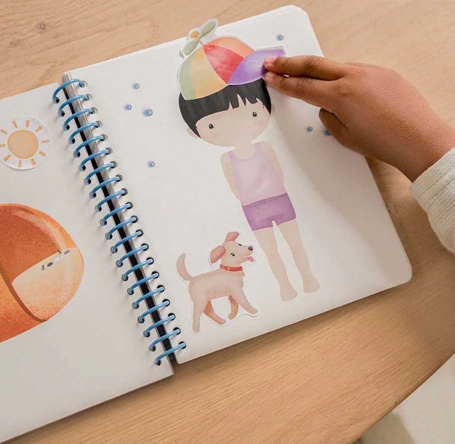 Libro Dress me up con stickers - Jim & Friends