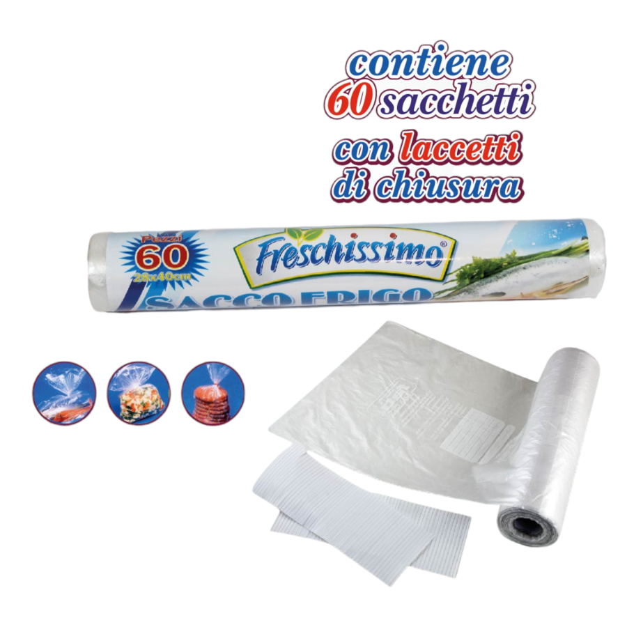 FATIGATI SACCOFRIGO 28X40 60 PEZZI (Confezione da 12 pezzi) 