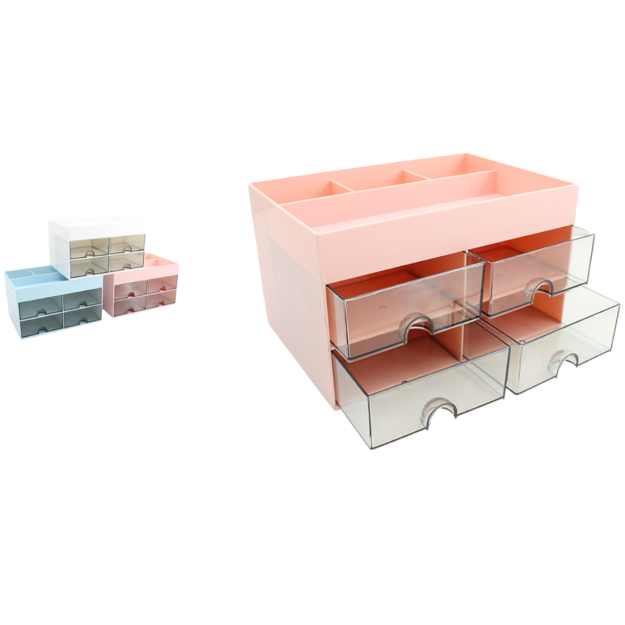 INTRADE CONTENITORE TRUCCO (Confezione da 2 pezzi) 