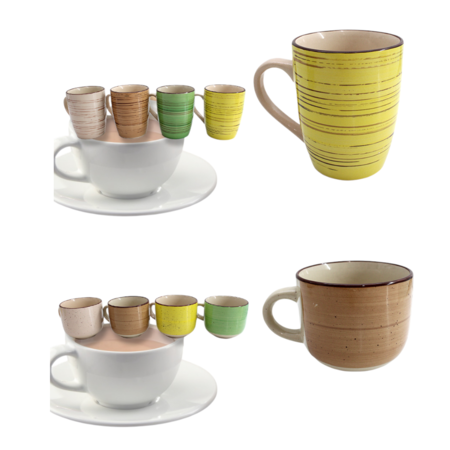 INTRADE TAZZONE CERAMICA 500 CL (Confezione da 12 pezzi) 