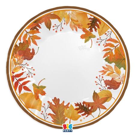 Autumn Leaves Piatto i carta dia.cm.30 conf. 6 pezzi