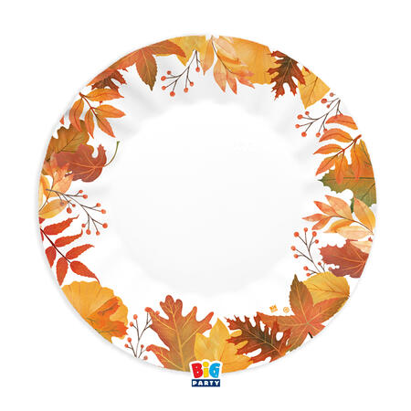 Autumn Leaves  Piatto carta dia. cm.25 Conf. 6 pezzi