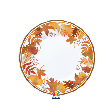 Autumn Leaves Piatto in carta dia.cm.20 conf.6 pezzi