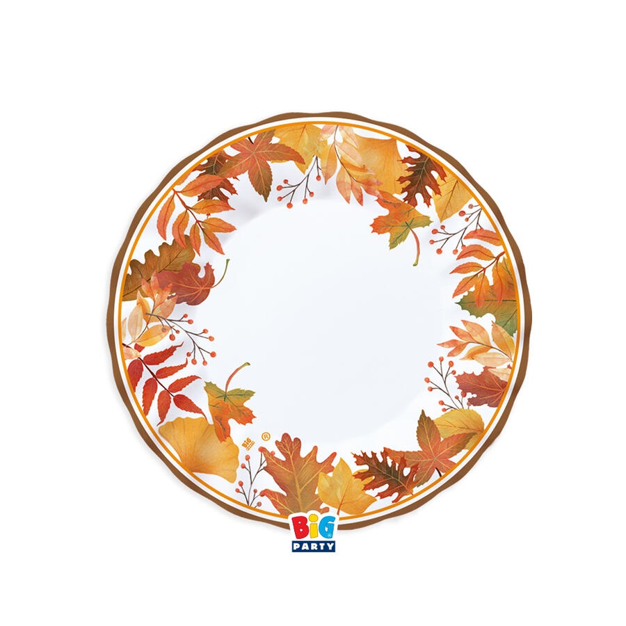 Autumn Leaves Piatto in carta dia.cm.20 conf.6 pezzi