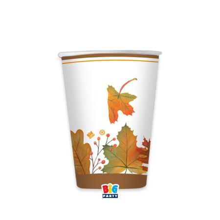 Autumn Leaves Bicchiere in carta 250cc Conf. 6 pezzi