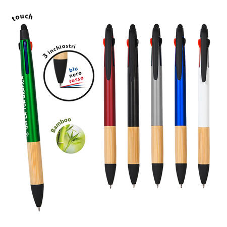 Penna Touch Multicolore Personalizzata B11280 da 100 pz