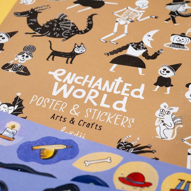 Enchanted World Poster & Stickers 