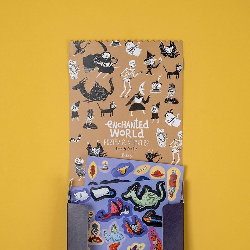 Enchanted World Poster & Stickers 