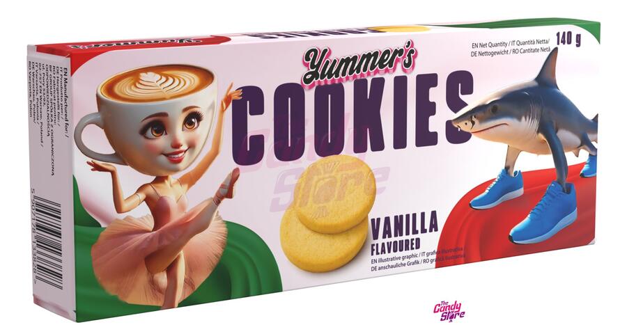 Yummer's Italian brainrot cookies al gusto vaniglia 140gr
