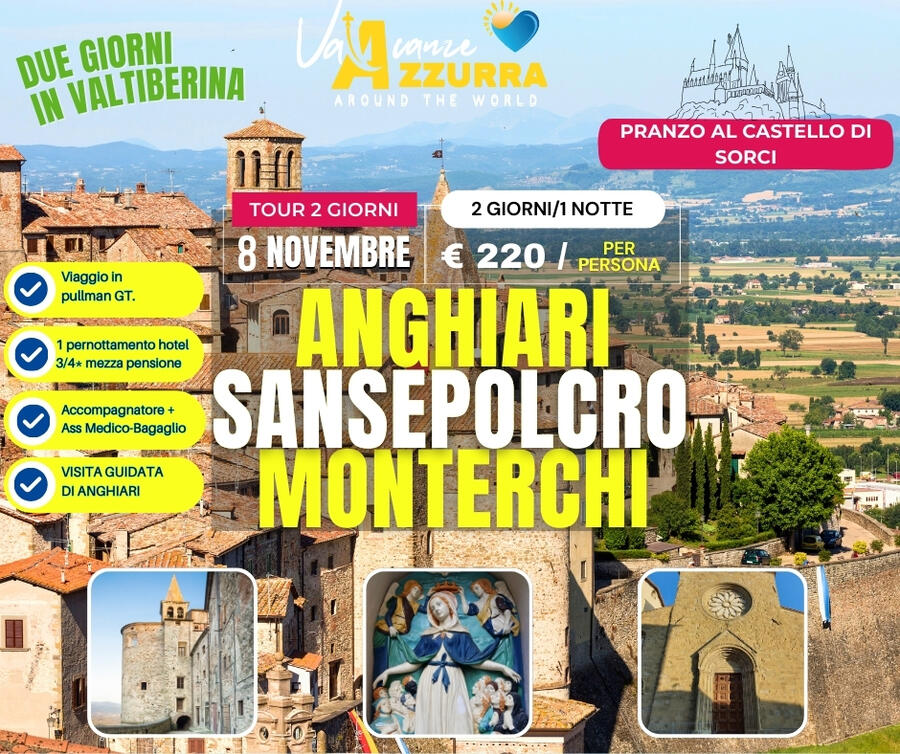  8 NOVEMBRE 2025 WEEK-END IN VALTIBERINA