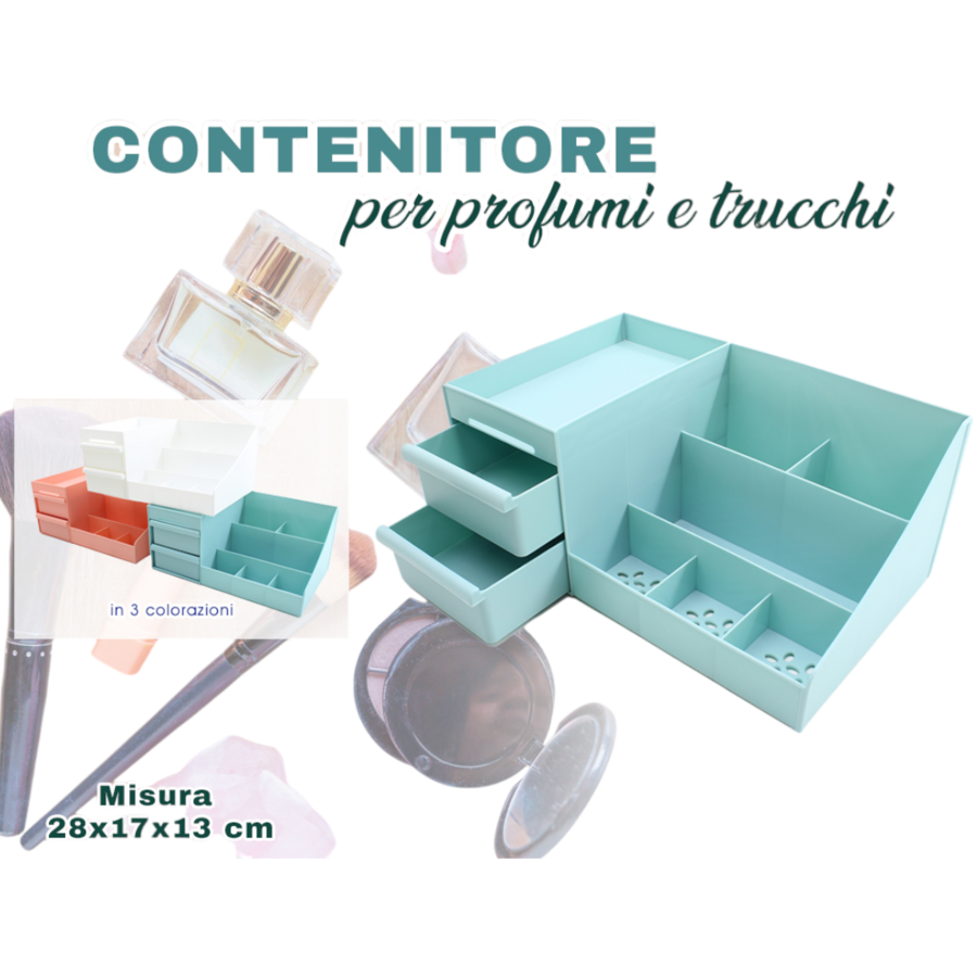 INTRADE CONTENITORE TRUCCHI / PROFUMI (Confezione da 3 pezzi) 