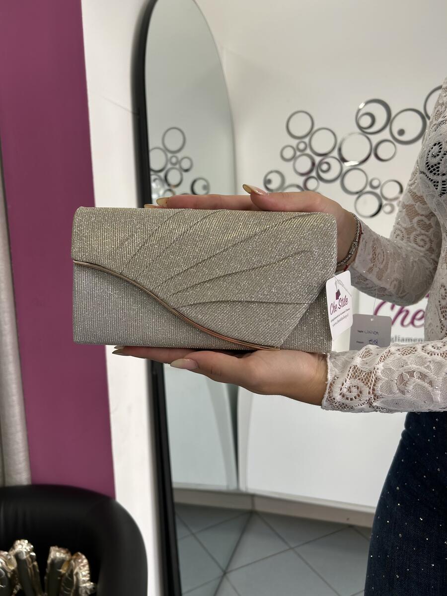 NOVITÀ Pochette brillantinate con catenina