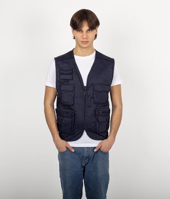 Gilet Multitasche Personalizzato PM811 da 5 pz