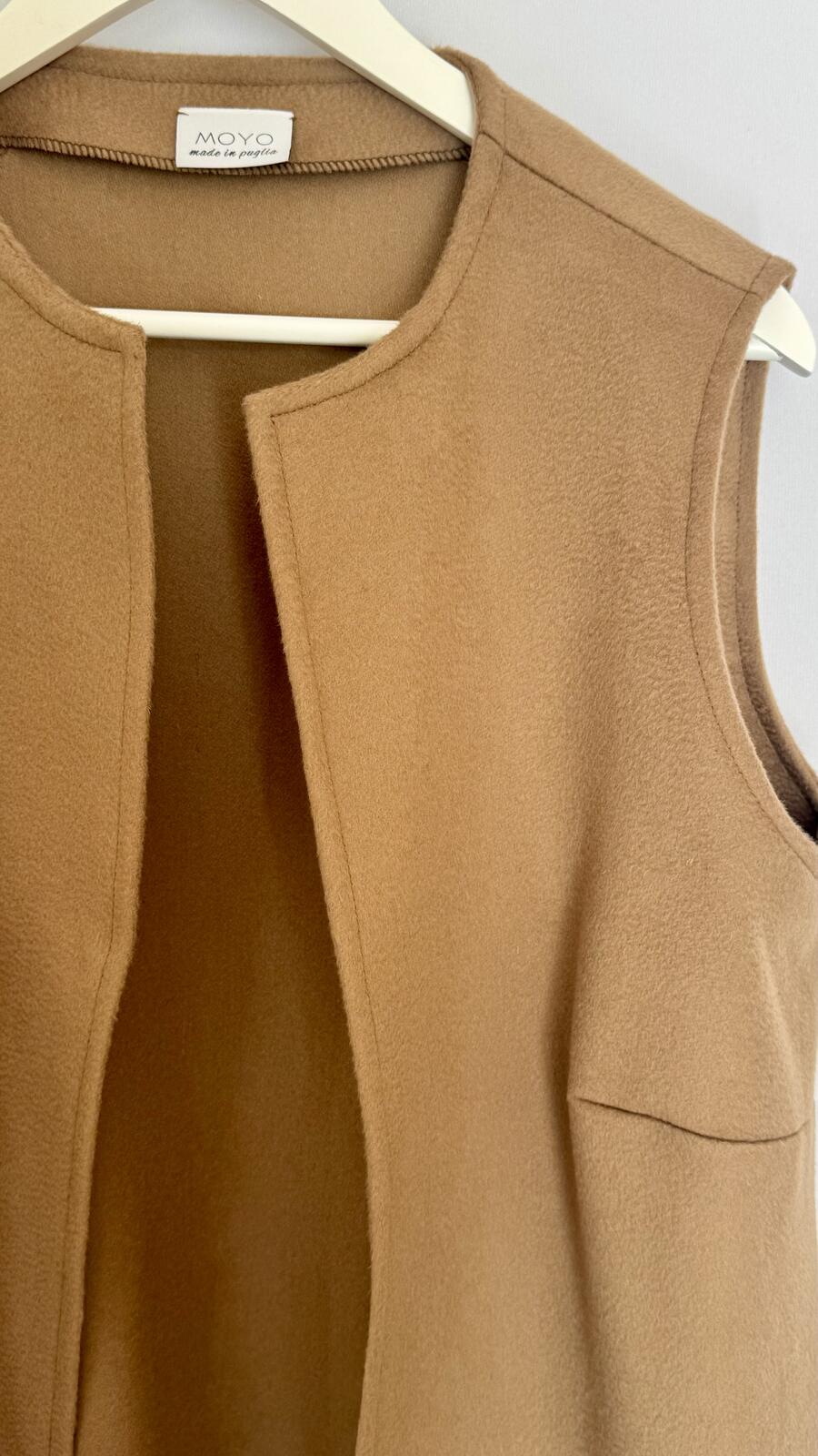 Gilet Cashmere Camel