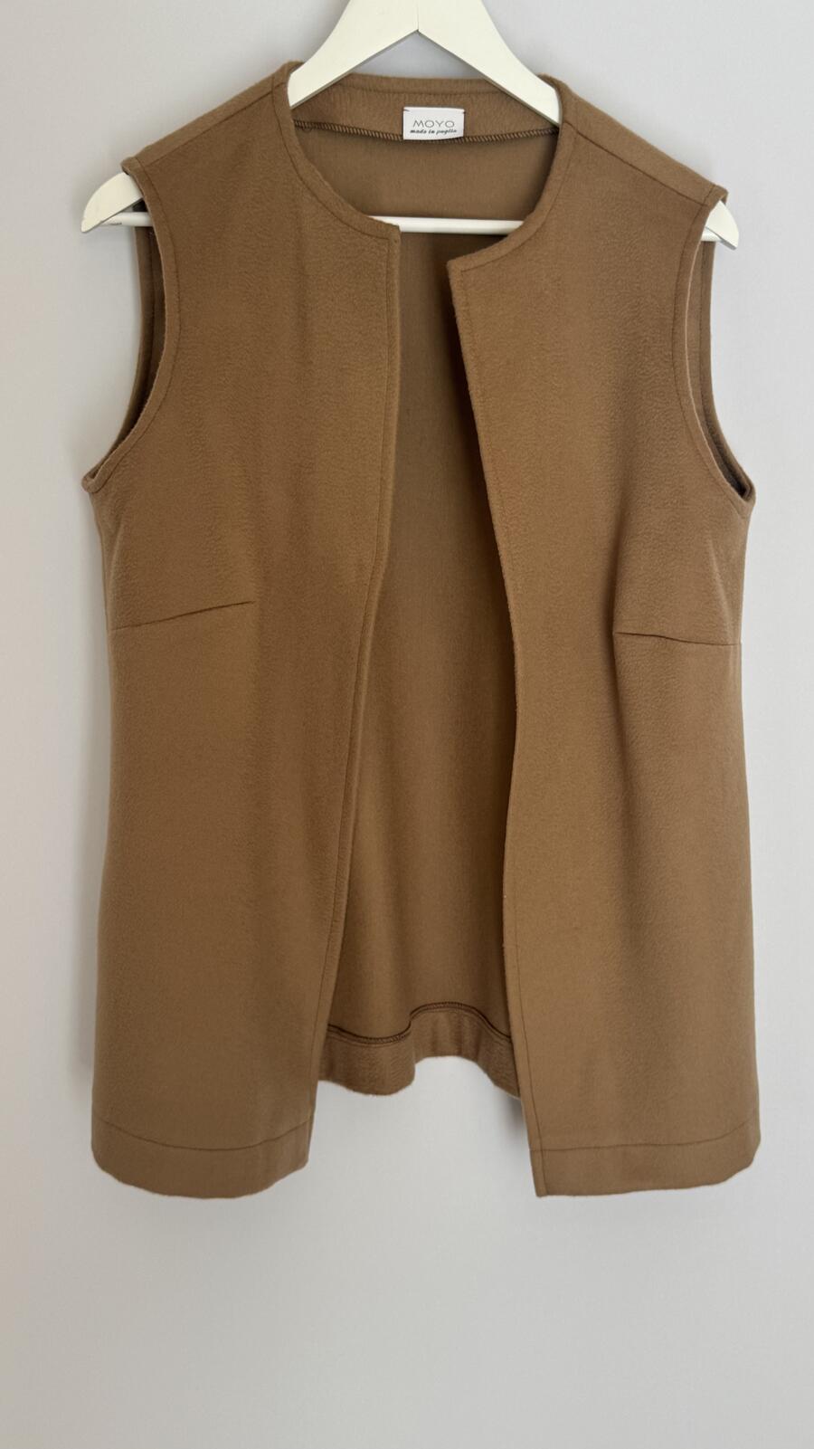 Gilet Cashmere Camel