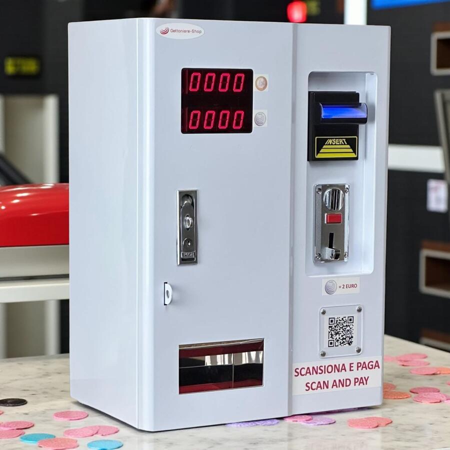 CAMBIAGETTONI (cambia banconote e monete e CASHLESS) - modello D - NUOVO!!
