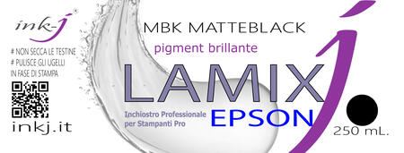 MBK MATTE BLACK LAMIX PIGMENT FLACONE DA 250  ML. COMPATIBILE CON  PLOTTER EPSON SURE COLOR 
