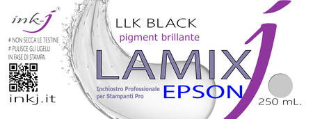  LLBK LIGHT LIGHT BLACK LAMIX PIGMENT FLACONE DA 250  ML. COMPATIBILE CON  PLOTTER EPSON SURE COLOR 